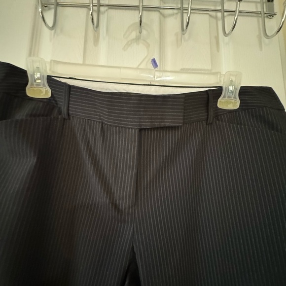 George Black Pinstripe Trousers - Picture 3 of 6